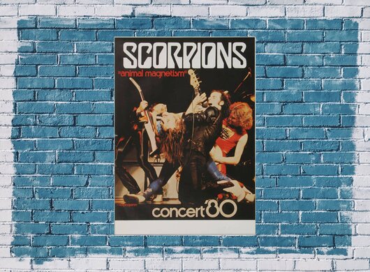 Scorpions - Animal Magnetism, 2 kleine Risse an der Seite, 1980 - Konzertplakat