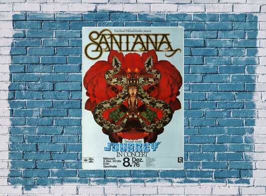 Santana - Moonflower, Kln 1976 - Konzertplakat