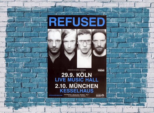 Refused - Shape Of Punk, Kln & Mnchen 2012 - Konzertplakat
