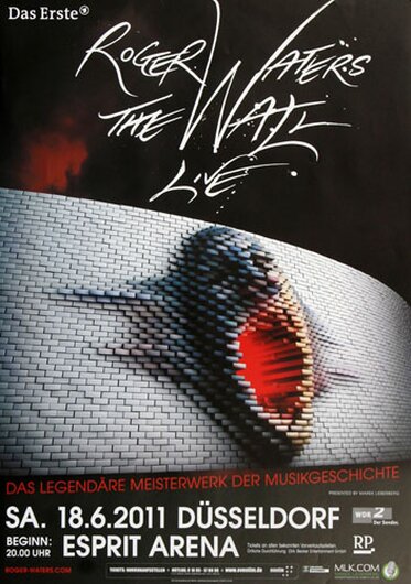 Roger Waters  - Wall Live,DS, 2011 - Konzertplakat