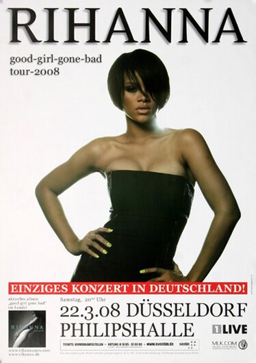Rihanna - Dont Stop The Music, Dsseldorf 2008 - Konzertplakat