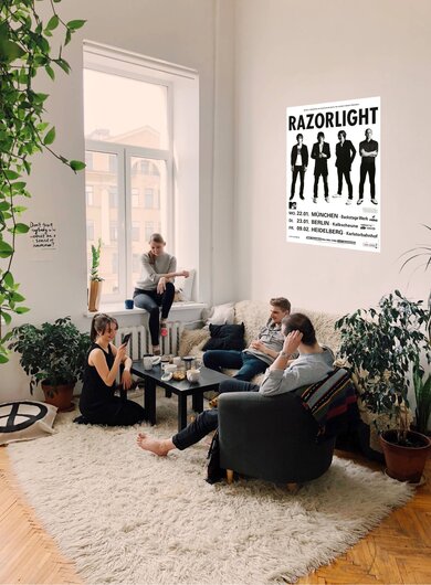 Razorlight - Up All Night , Mnchen 2007 - Konzertplakat