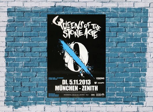 Queens of the Stone Age - Smooth Sailing , Mnchen 2013 - Konzertplakat