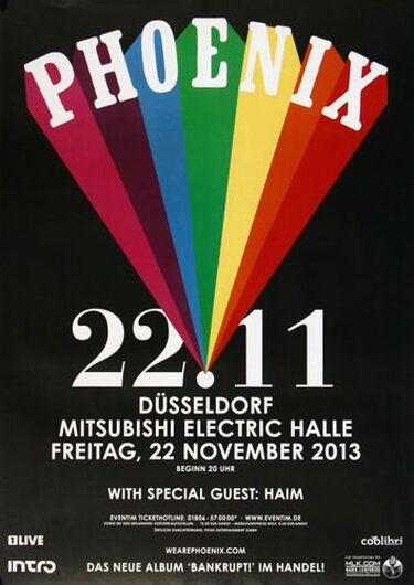 Phoenix - Entertainment , Dsseldorf 2013 - Konzertplakat