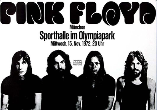 Pink Floyd, Live In Germany, MUC, 1972, Reprint from the 90s, Konzertplakat