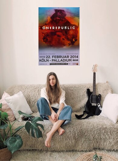 OneRepublic - Light It Up , Kln 2014 - Konzertplakat