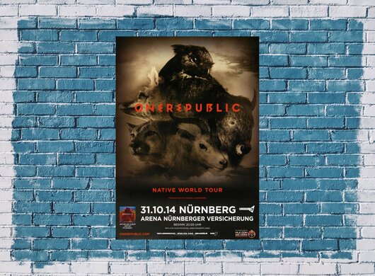 OneRepublic - Native World , Nrnberg 2014 - Konzertplakat
