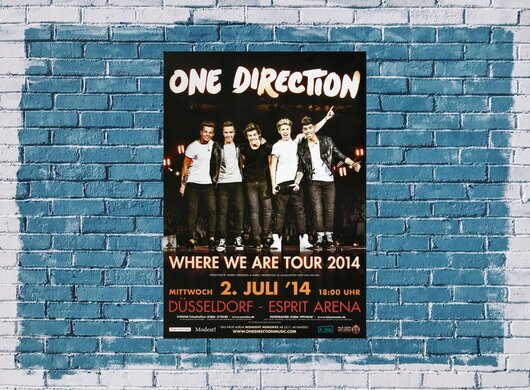 One Direction - Where We Are, Dsseldorf 2014 - Konzertplakat
