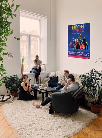 Neon Trees - Pop Psychology, Kln & Berlin 2014 - Konzertplakat
