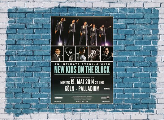 New Kids Of The Block - Livemix , Kln 2014 - Konzertplakat