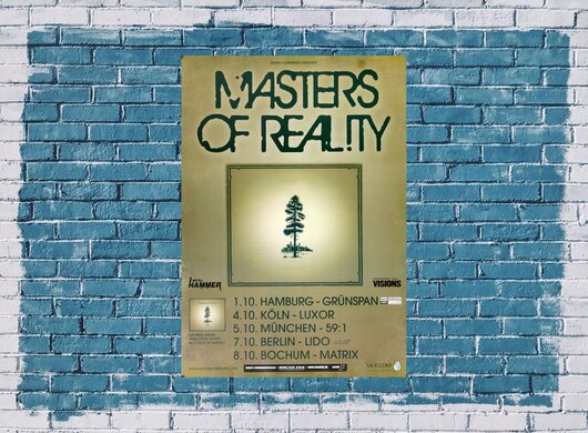 Master Of Reality - Johnnys Dreeam, Tour 2009 - Konzertplakat