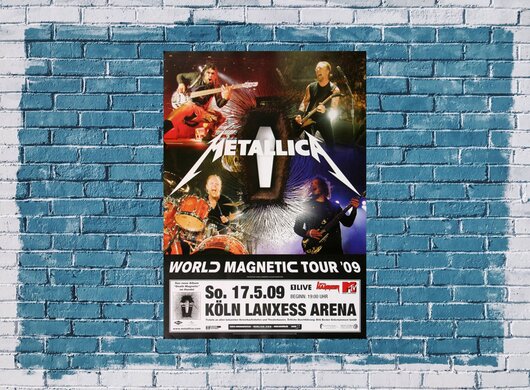 Metallica - World Magnetic , Kln 2009 - Konzertplakat