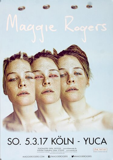 Maggie Rogers - The Light Is Fading , Kln 2017 - Konzertplakat