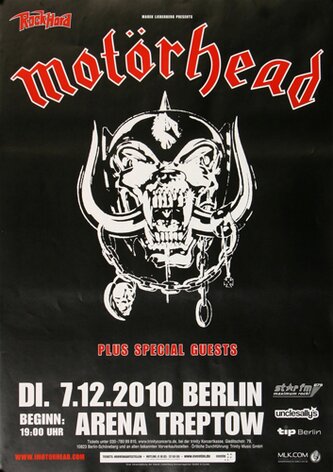Motrhead - Lemmy , Berlin 2010 - Konzertplakat