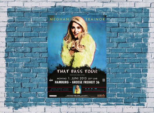 Meghan Trainor - That Bass , Hamburg 2015 - Konzertplakat