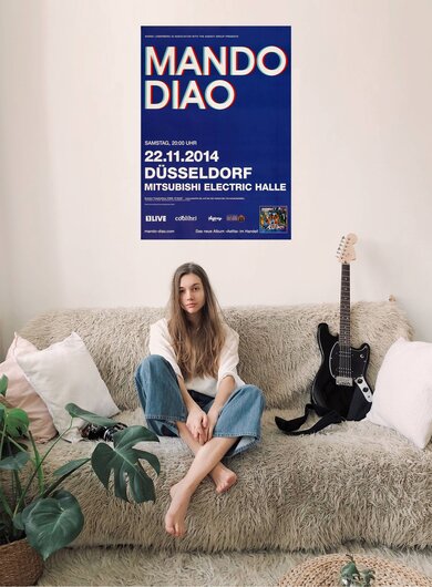 Mando Diao - Blue , Dsseldorf 2014 - Konzertplakat