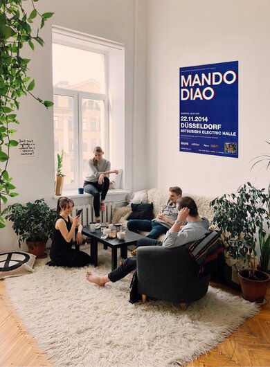 Mando Diao - Blue , Dsseldorf 2014 - Konzertplakat