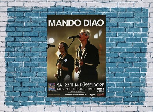 Mando Diao - The Band , Dsseldorf 2014 - Konzertplakat