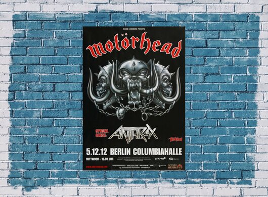 Motrhead  - The Wrld Is Ours, Berlin 2012 - Konzertplakat