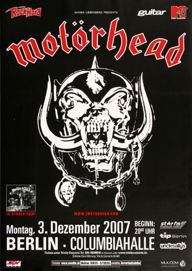 Motrhead  - Death Kiss, Berlin 2007 - Konzertplakat