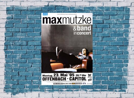 Max Mutzke - Catch Me If You Can, Frankfurt 2005 - Konzertplakat