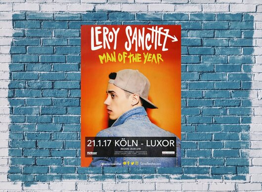 Leroy Sanchez - Man Of The Year, Kln 2017 - Konzertplakat