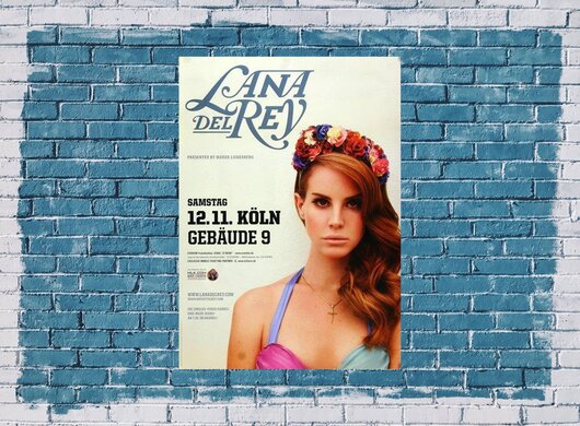 Lana Del Ray - Born To Die, Kln 2011 - Konzertplakat
