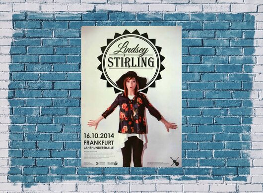 Lindsey Stirling - Shatter Me , Frankfurt 2014 - Konzertplakat