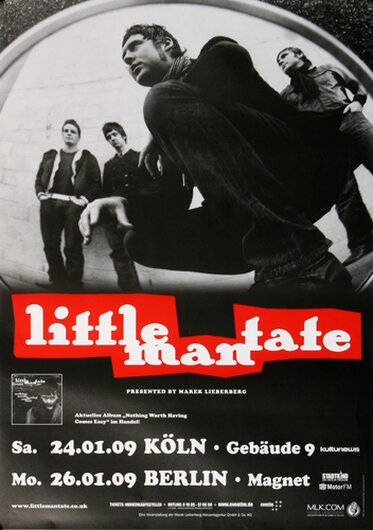Little Man Tate - Nothing Worth, Kln & Berlin 2009 - Konzertplakat