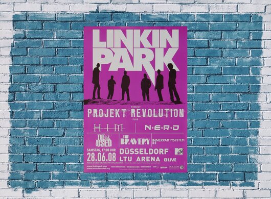 Linkin Park - Projekt Revolution , Dsseldorf 2008 - Konzertplakat