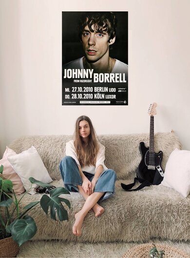 Johnny Borrell - Razorlight, Berlin & Kln 2010 - Konzertplakat