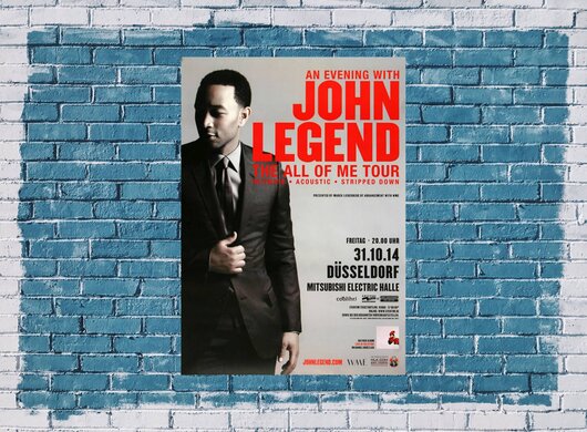 John Legend - All Of Me , DS, 2014 - Konzertplakat