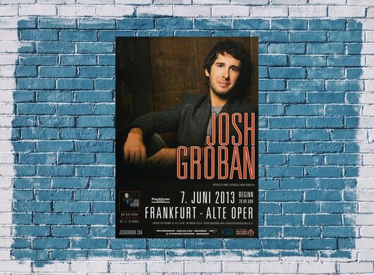 Josh Groban - All That Echoes, Frankfurt 2013 - Konzertplakat
