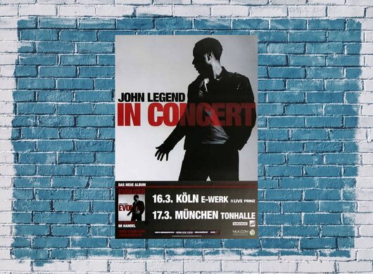 John Legend - Evolver, Kln & Mnchen 2009 - Konzertplakat