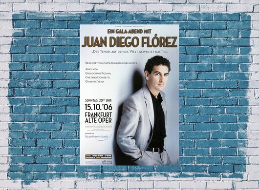 Juan Diego Flrez - Sentimiento Latino, Frankfurt 2006 - Konzertplakat