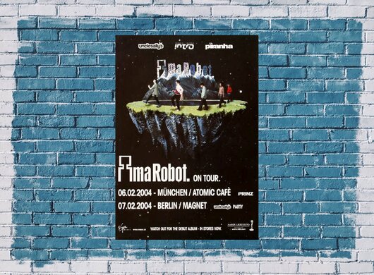 Ima Robot - Ima Robot Alive, Mnchen & Berlin 2004 - Konzertplakat