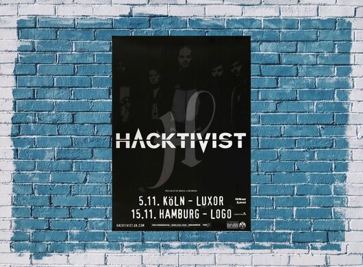 Hacktivist - Niggas In Paris,  Kln & Hamburg 2013 - Konzertplakat