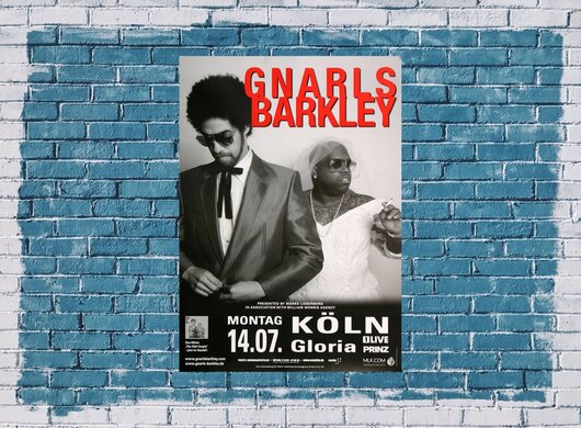 Gnarls Barkley - Crazy, Kln & Berlin 2008 - Konzertplakat