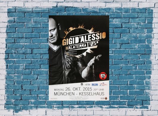 Gigi DAliessio - Malaterra , Mnchen 2015 - Konzertplakat