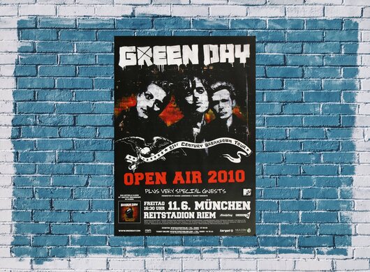 Green Day - Mnchen Live, MUC, 2010 - Konzertplakat