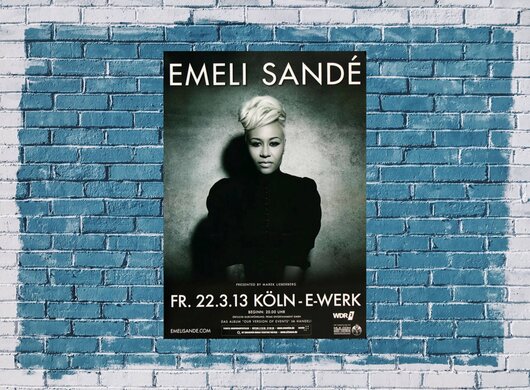 Emeli Sande - Versions Of , Kln 2013 - Konzertplakat