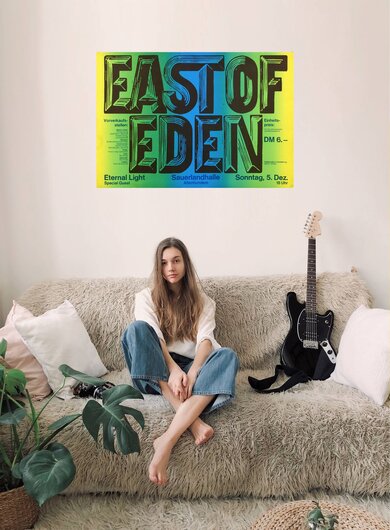 East Of Eden - F.N.A.S.U., Saarbrcken 1971 - Konzertplakat