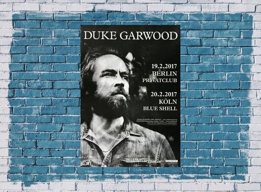 Duke Garwood - Cold Blooded, Berlin & Kln 2017 - Konzertplakat