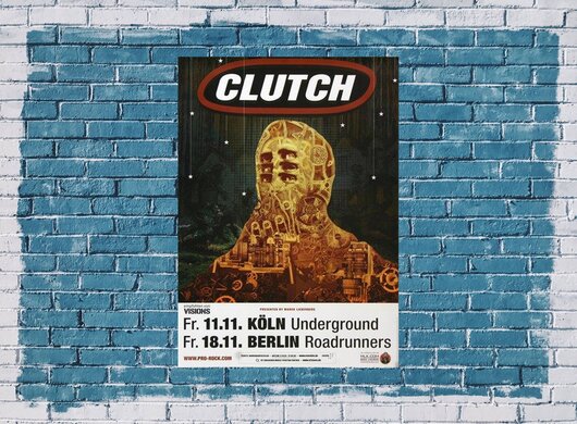 Clutch - El Roj, Kln & Berlin 2011 - Konzertplakat