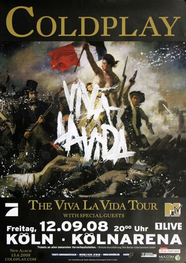 Coldplay - Kln, Kln 2008 - Konzertplakat