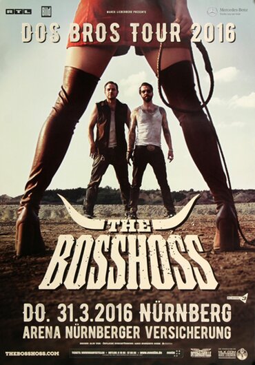 The BOSSHOSS - Dos Bros , Nrnberg 2016 - Konzertplakat