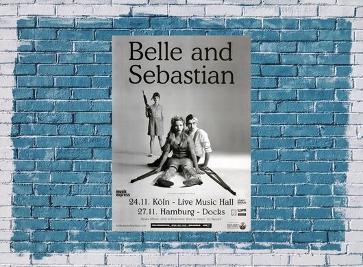 Belle and Sebastian - The Party Line, Kln & Hamburg 2015 - Konzertplakat