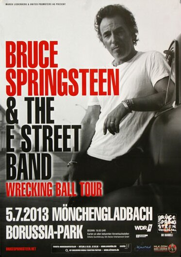 Bruce Springsteen - Wrecking Ball , Mnchengladbach 2013 - Konzertplakat