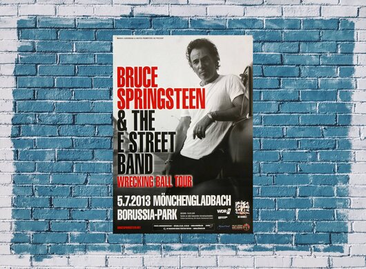 Bruce Springsteen - Wrecking Ball , Mnchengladbach 2013 - Konzertplakat