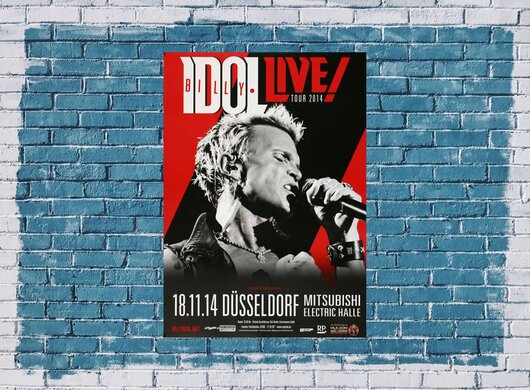 Billy Idol - Kings & Queens , Dsseldorf 2014 - Konzertplakat